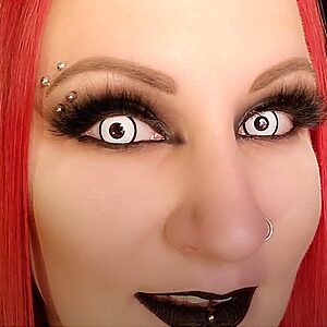 White Manson Halloween Contact Lenses - Gothika