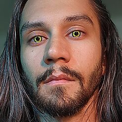 Black Wolf Contact Lenses