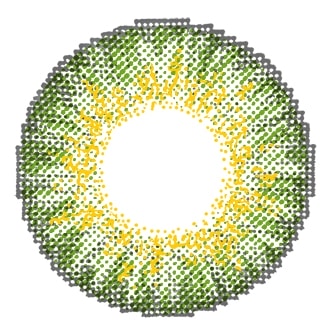 Chic Green Colored Contacts