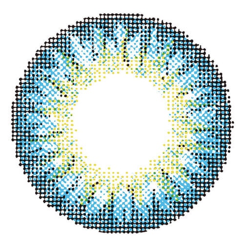 Chic Blue Colored Contacts