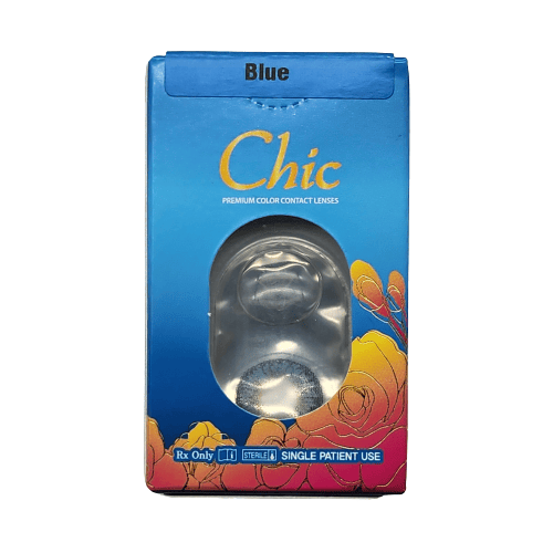 Chic Blue Colored Contacts