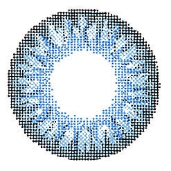 Chic Brilliant Blue Colored Contacts