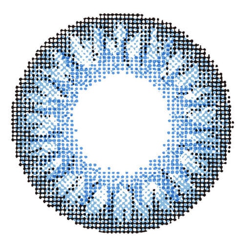 Chic Brilliant Blue Colored Contacts