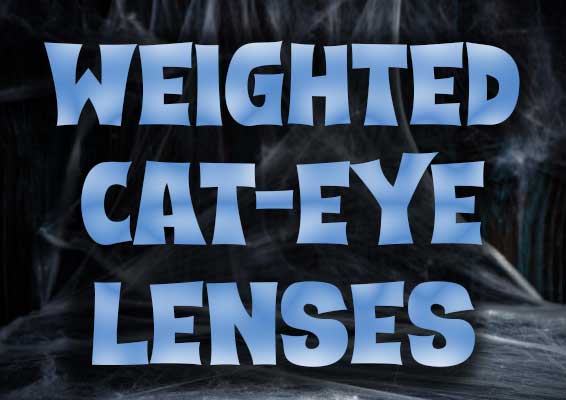 Weighted Cat Eye Contact Lenses