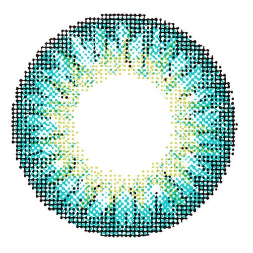 Chic Turquoise Colored Contacts