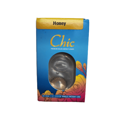 Chic Honey Colored Contacts