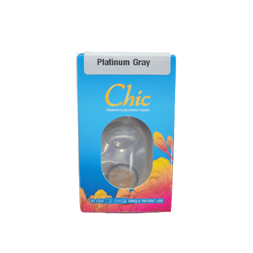 Chic Platinum Gray Contact Lenses