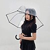 Clear / Black Bubble Umbrella - Image 3