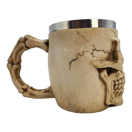 Skull Overlord Resin And Stainless Steel Hot/Cold Mug