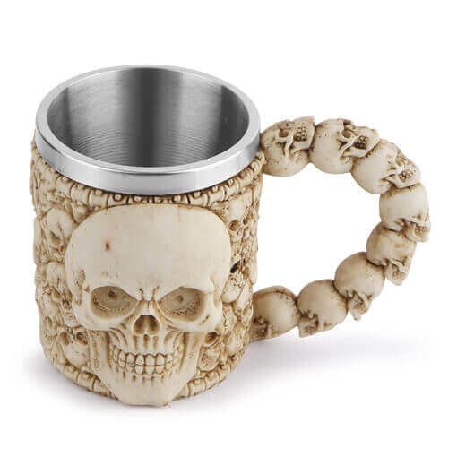 Skull King Resin And Stainless Steel Hot/Cold Mug