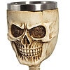 Wine Skull Resin And Stainless Steel Goblet - Image 2