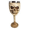 Wine Skull Resin And Stainless Steel Goblet - Image 1