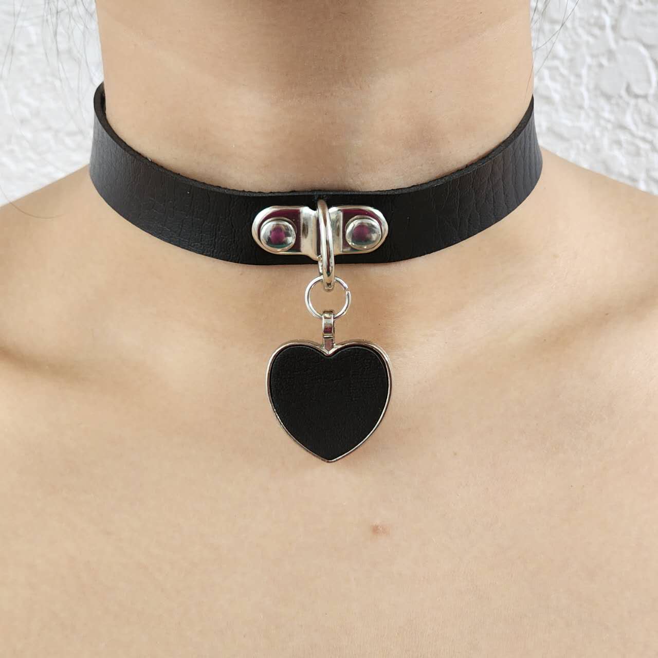 Buy Punk Leather Choker Necklace Gothic Choker for Women Halloween Costume  Accessory Adjustable Collar Choker Cosplayer Online in India - Etsy