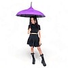Royal Purple Gothic Pagoda Umbrella - Image 3