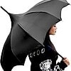 Dark Wing Pagoda Umbrella - Black - Image 3