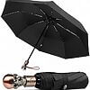 Gothic Rebel Skull Travel Umbrella with Gift Box - Image 1